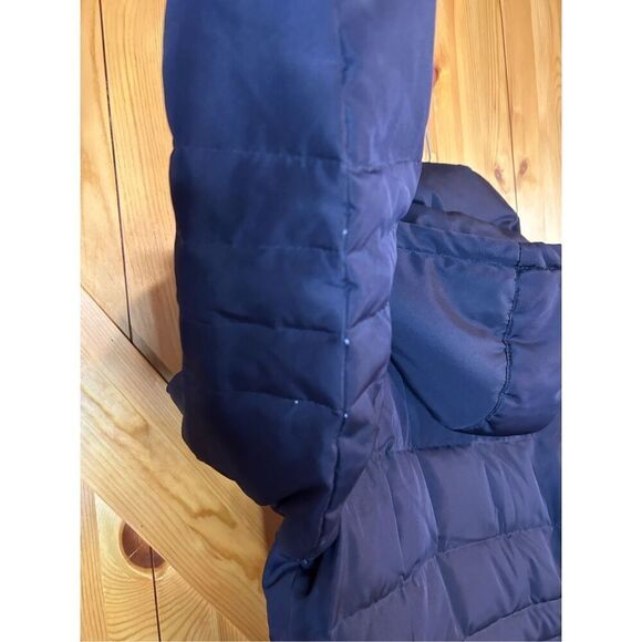Calvin Klein Down Puffer Jacket Coat Hooded Eggplant Size Medium (4350) - Picture 11 of 11
